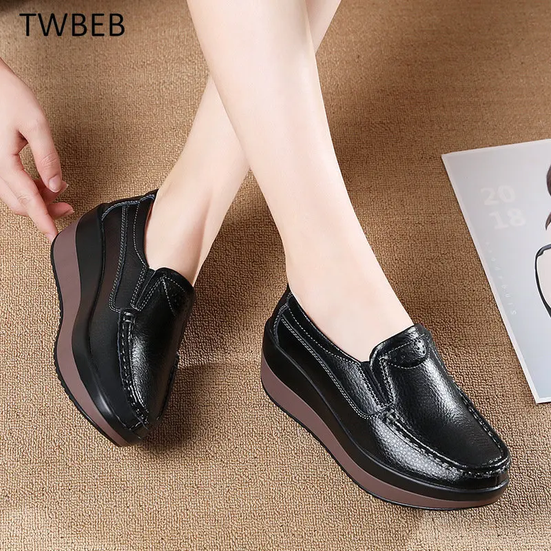 Women's Elegant Genuine Leather Shoes Women Flats Platform Shoes Woman Autumn Slip on Casual Flat Shoes Women Zapatos De Mujer
Women's Elegant Genuine Leather Shoes Women Flats Platform Shoes Woman Autumn Slip on Casual Flat Shoes Women Zapatos De Mujer