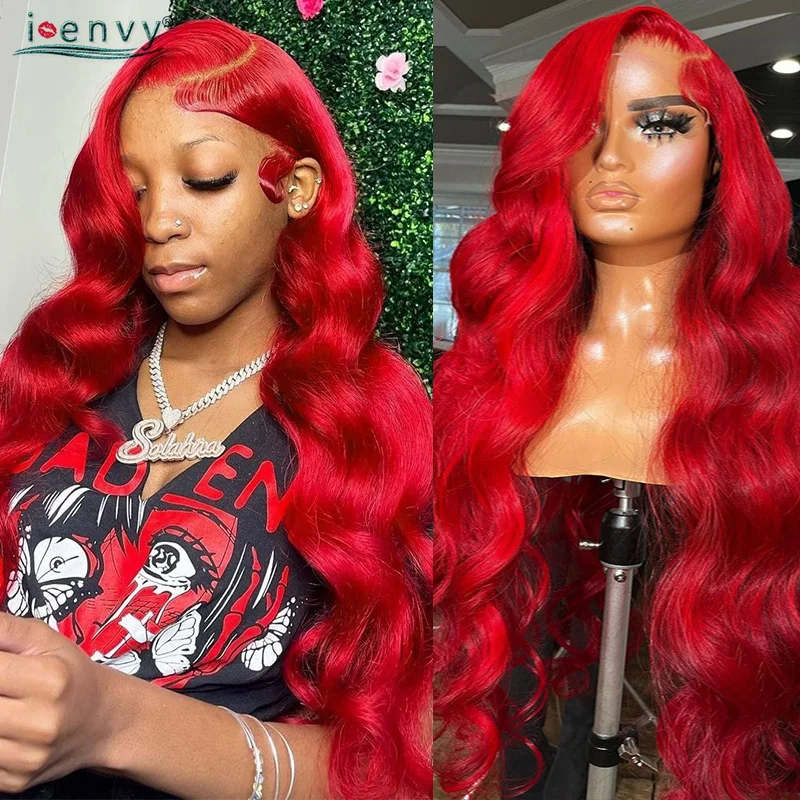Red 13X4 Lace Frontal Wig Body Wave Colored Burgundy Human Hair Wigs Peruvian Ginger Blonde Lace Front Wig Human Hair Curly Wigs
Red 13X4 Lace Frontal Wig Body Wave Colored Burgundy Human Hair Wigs Peruvian Ginger Blonde Lace Front Wig Human Hair Curly Wigs