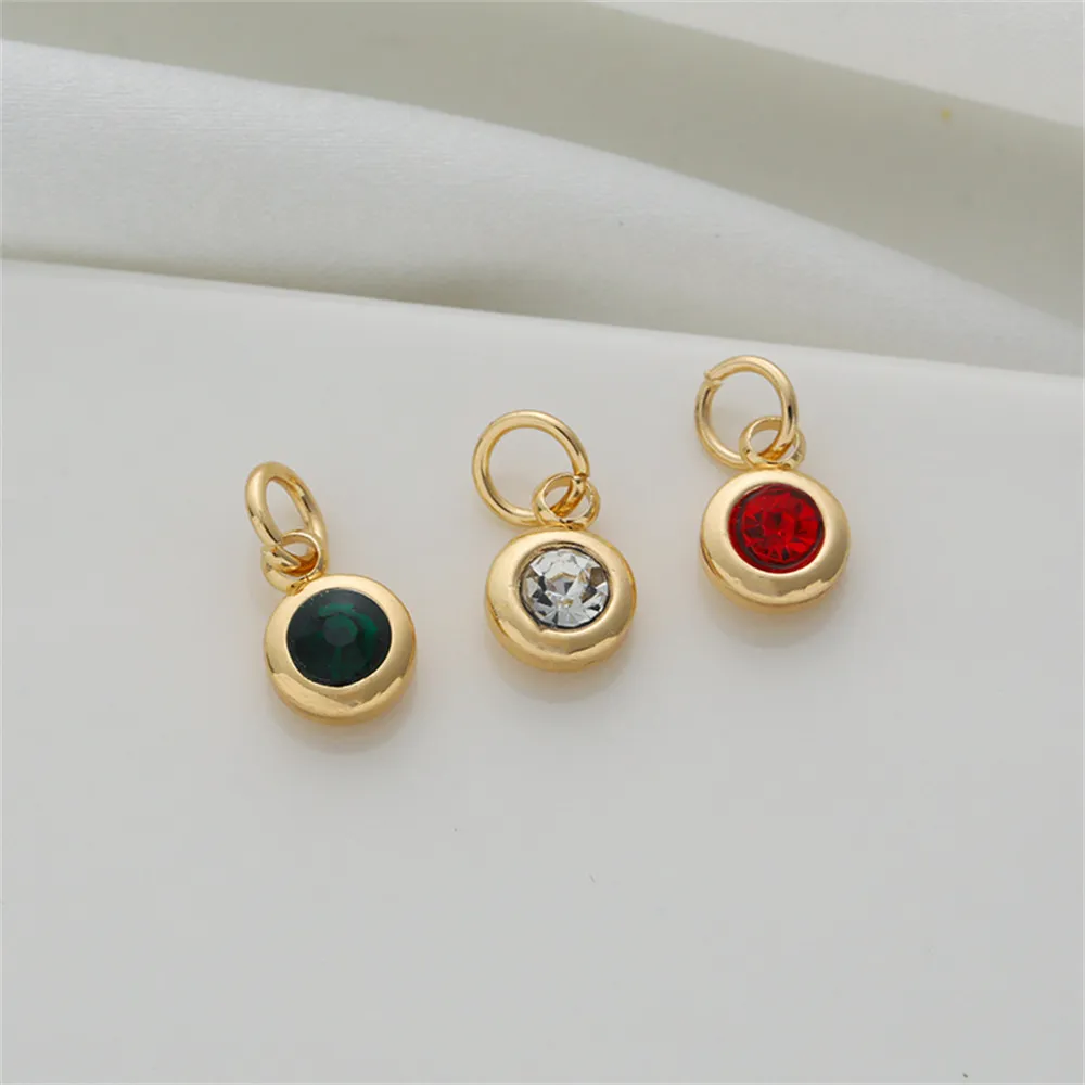 14k gold clad faceted zirconia small dangling 6mm link pendant bracelet necklace accessories handmade diy jewelry
14k gold clad faceted zirconia small dangling 6mm link pendant bracelet necklace accessories handmade diy jewelry