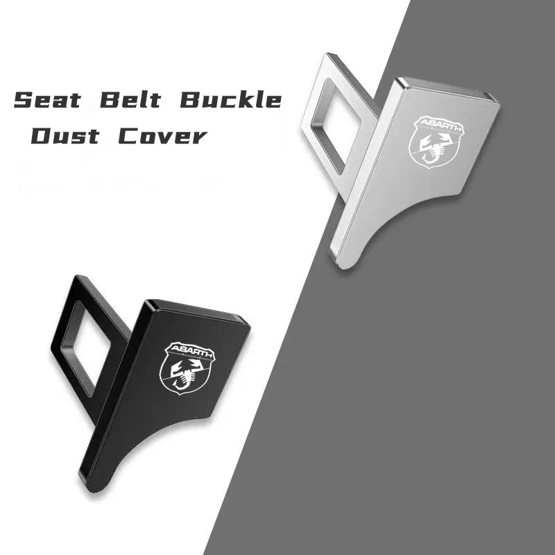 

Hidden Car Safety Belt Buckle Clip Metal Insert Seat Buckles Alert Silencer Seatbelt for Abarth 595 500 Spider Car Accessories