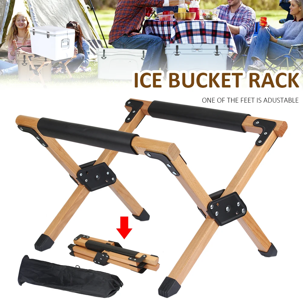 Folding Cooler Stand with Carry Bag Antislip Wooden Ice Box Holder Luggage Stand for Outdoor Camping Picnic BBQ Fishing Portable
Folding Cooler Stand with Carry Bag Antislip Wooden Ice Box Holder Luggage Stand for Outdoor Camping Picnic BBQ Fishing Portable