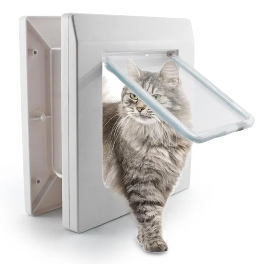 Smart Pet Door 4 Way Locking Security Lock ABS Plastic Controllable Direction Supplies Cat Switch Door Doors Small Dog Pet T4Q0
Smart Pet Door 4 Way Locking Security Lock ABS Plastic Controllable Direction Supplies Cat Switch Door Doors Small Dog Pet T4Q0