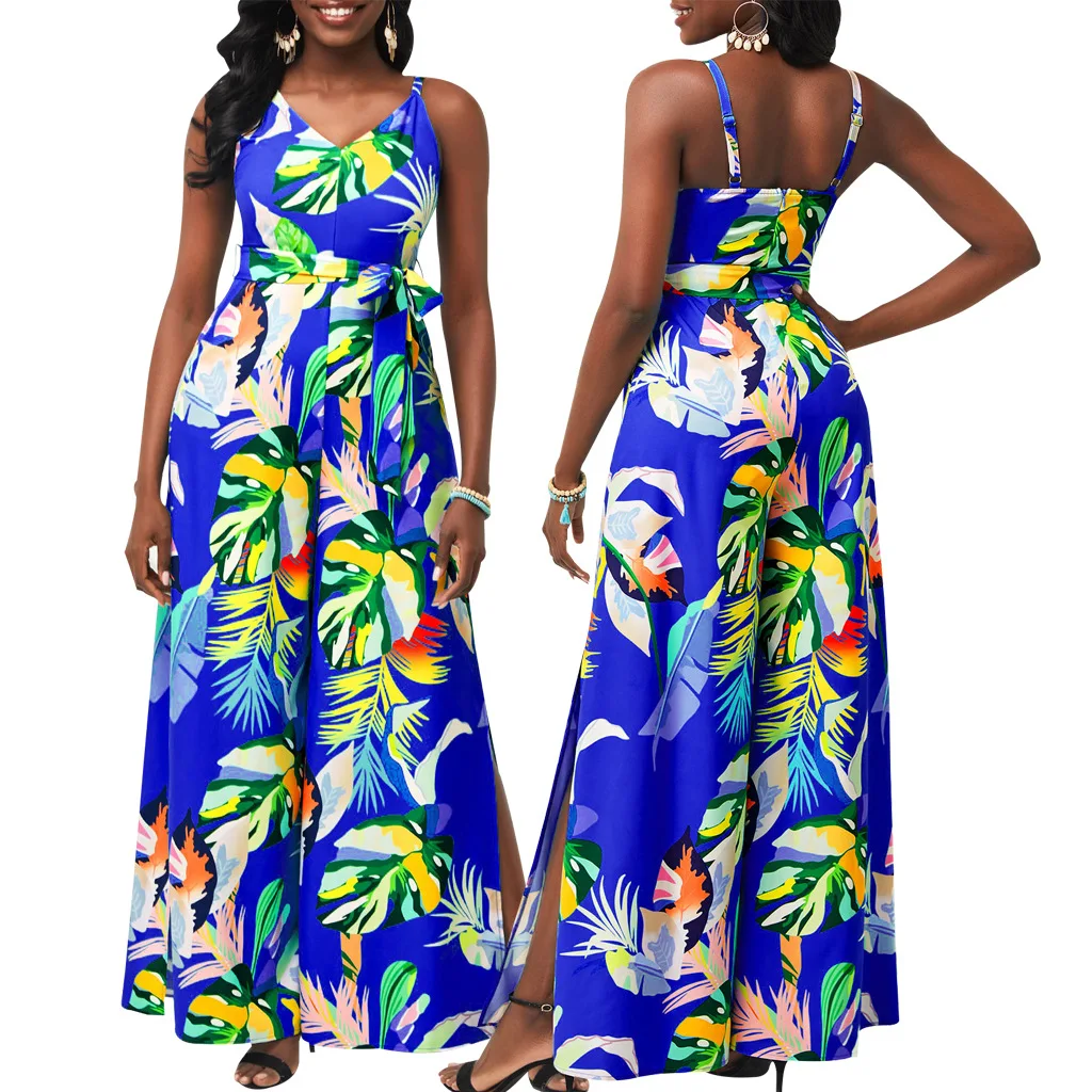 casual dresses for women 2022 backless Sexy Fashion Digital Print V-Neck Sleeveless Long Jumpsuit casual slit sukienka loose
casual dresses for women 2022 backless Sexy Fashion Digital Print V-Neck Sleeveless Long Jumpsuit casual slit sukienka loose