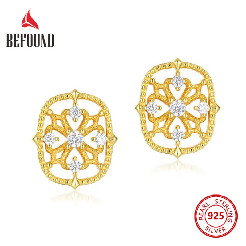 Gold Color Vintage Earrings Silver 925 Hollow Flower Pattern Zircon Inlay Women Stud Earrings Delicate Anniversary Jewelry Gift
Gold Color Vintage Earrings Silver 925 Hollow Flower Pattern Zircon Inlay Women Stud Earrings Delicate Anniversary Jewelry Gift
