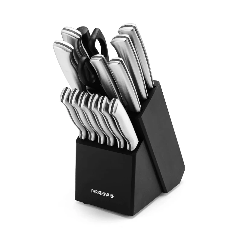 15-piece Cutlery Set-Stamped Stainless Steel in Black Block Professional Home Kitchenware Cookware
15-piece Cutlery Set-Stamped Stainless Steel in Black Block Professional Home Kitchenware Cookware