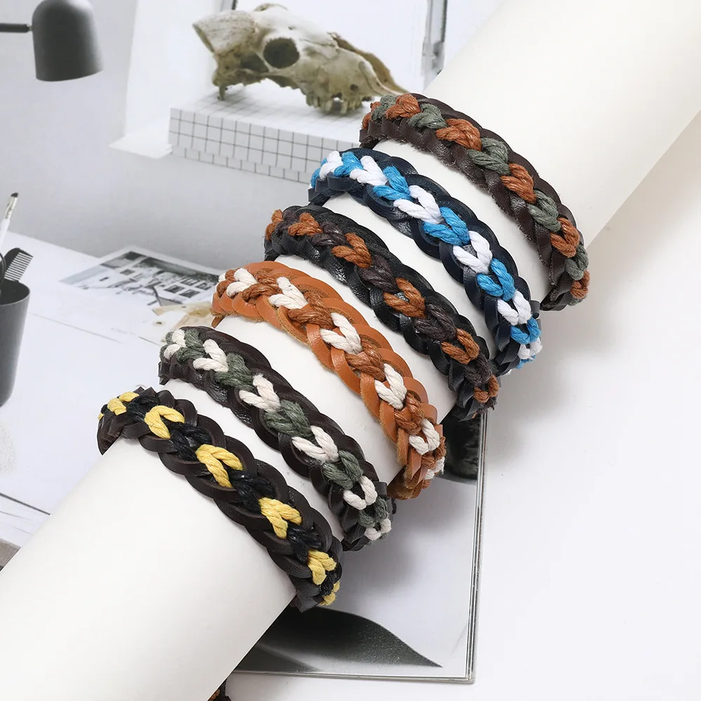 Colorful Leather Braided Bracelets Genuine Leather Handmade Wristbands for Men Women Jewelry Couple Gifts
Colorful Leather Braided Bracelets Genuine Leather Handmade Wristbands for Men Women Jewelry Couple Gifts