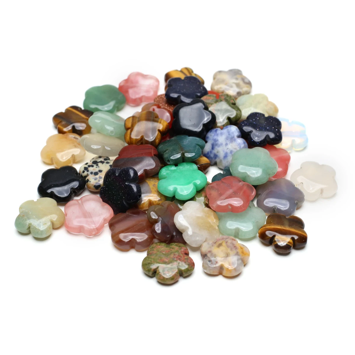 10pcs Natural Stone Beads Flower Shape Amazonite Onyx Loose Bead for Jewelry Making Diy Necklace Bracelet Accessories
10pcs Natural Stone Beads Flower Shape Amazonite Onyx Loose Bead for Jewelry Making Diy Necklace Bracelet Accessories