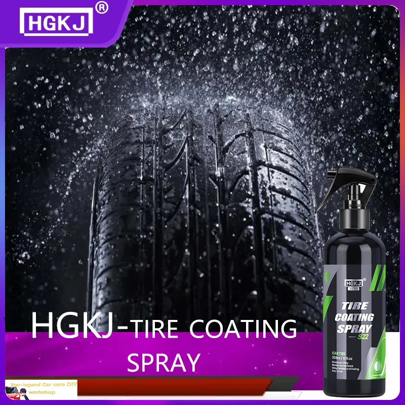 

HGKJ-S22 долговечные покрытия для шин, спрей для покрытия шин, Гидрофобный герметик, воск для автомобильных колес, инструмент для обслуживания ...