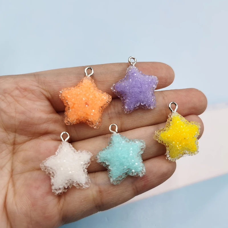 10pcs New Brightly Star Resin Charms Pendant Jewelry Making Findings DIY Earrings Phone Case Fashion Jewelry Accessories C802
10pcs New Brightly Star Resin Charms Pendant Jewelry Making Findings DIY Earrings Phone Case Fashion Jewelry Accessories C802