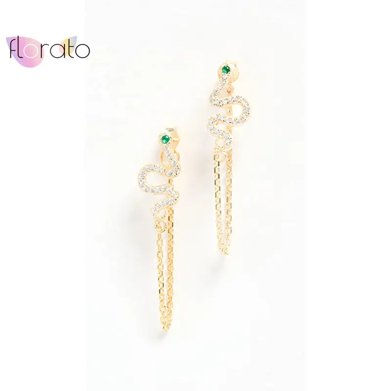 925 Silver Needle Fine Snake Shaped Tassel Chain Stud Earrings for Women Simple Flowers Earrings French Romantic Wedding Jewelry
925 Silver Needle Fine Snake Shaped Tassel Chain Stud Earrings for Women Simple Flowers Earrings French Romantic Wedding Jewelry