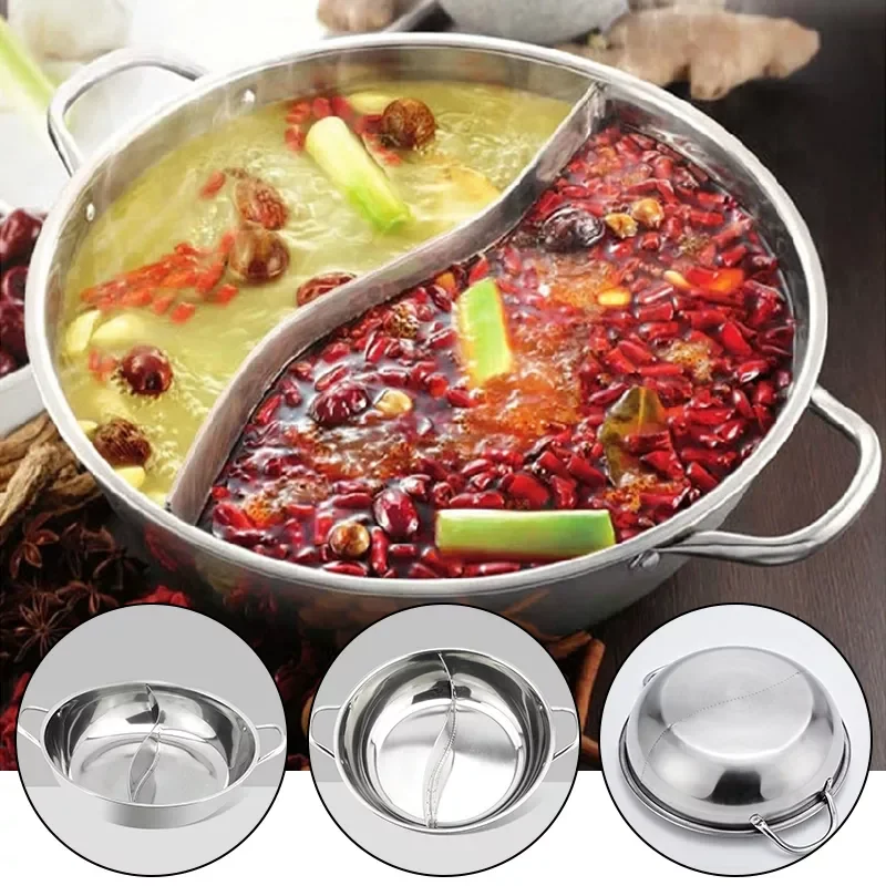 Cooking Pot Stainless Steel Single-Layer Cooking Pot 28cm Double Ear Duck Mandarin Fondue Hot Pot Cooking Pot New
Cooking Pot Stainless Steel Single-Layer Cooking Pot 28cm Double Ear Duck Mandarin Fondue Hot Pot Cooking Pot New