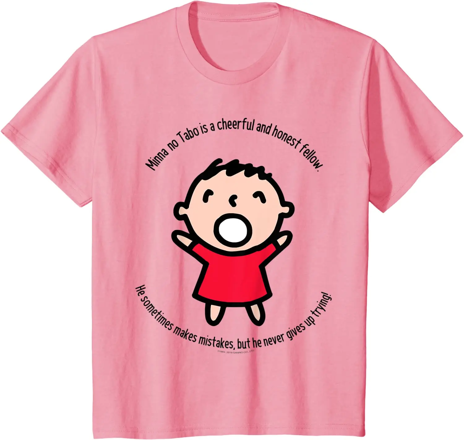 Sanrio Minna No Tabo Cheerful T Shirt Unisex Fashion Clothing T Shirt Crew Neck Casual Print Graphic Short Sleeve T Shirt
Sanrio Minna No Tabo Cheerful T Shirt Unisex Fashion Clothing T Shirt Crew Neck Casual Print Graphic Short Sleeve T Shirt