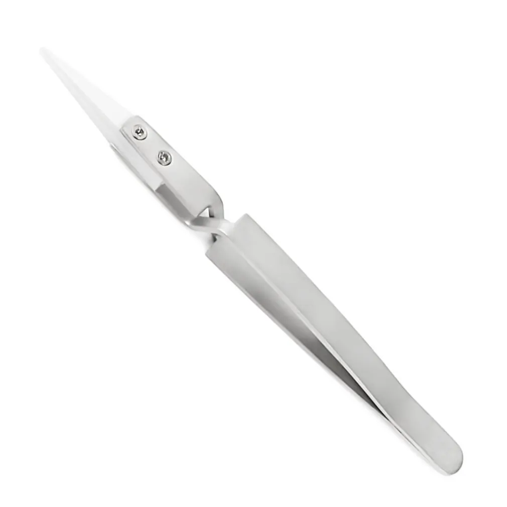 Straight Aimed Ceramic Tweezers for Electronics Soldering with Stainless Steel Handle Black Tweezers Hand Tool Precision Tweezer
Straight Aimed Ceramic Tweezers for Electronics Soldering with Stainless Steel Handle Black Tweezers Hand Tool Precision Tweezer