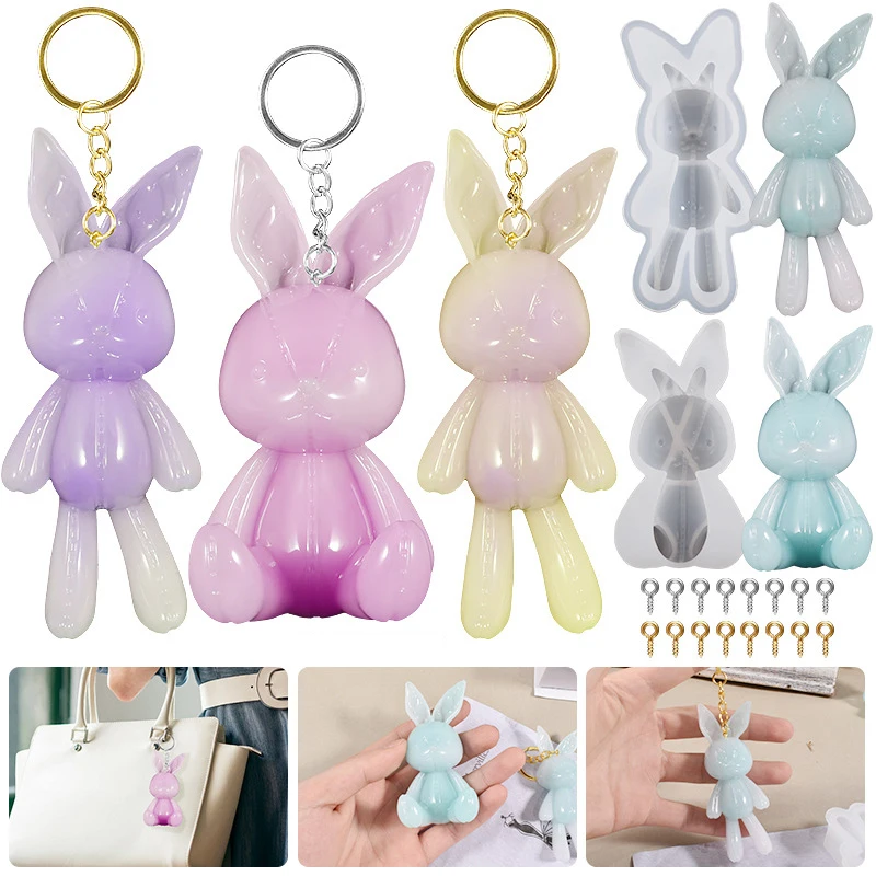 Diy drop glue mirror sewing rabbit key chain pendant rabbit cute sitting rabbit silicone mold
Diy drop glue mirror sewing rabbit key chain pendant rabbit cute sitting rabbit silicone mold