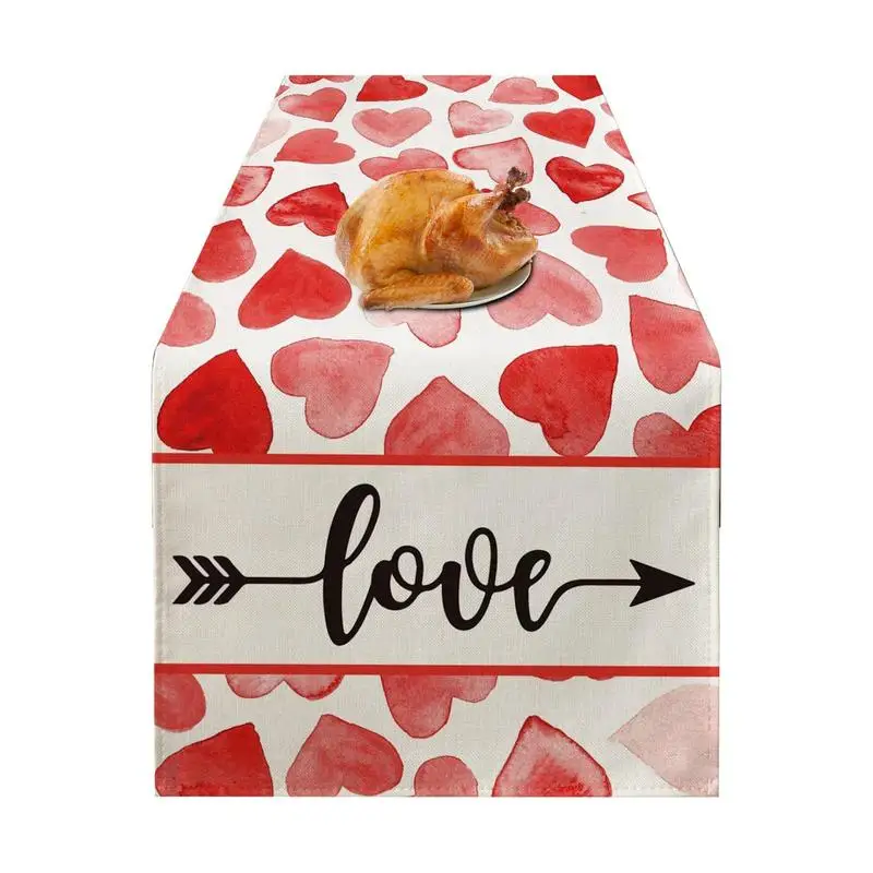 Valentine's Day Table Runner Sweet Heart Valentines Day Decorations Seasonal Anniversary Wedding Holiday Kitchen Dining Table
Valentine's Day Table Runner Sweet Heart Valentines Day Decorations Seasonal Anniversary Wedding Holiday Kitchen Dining Table