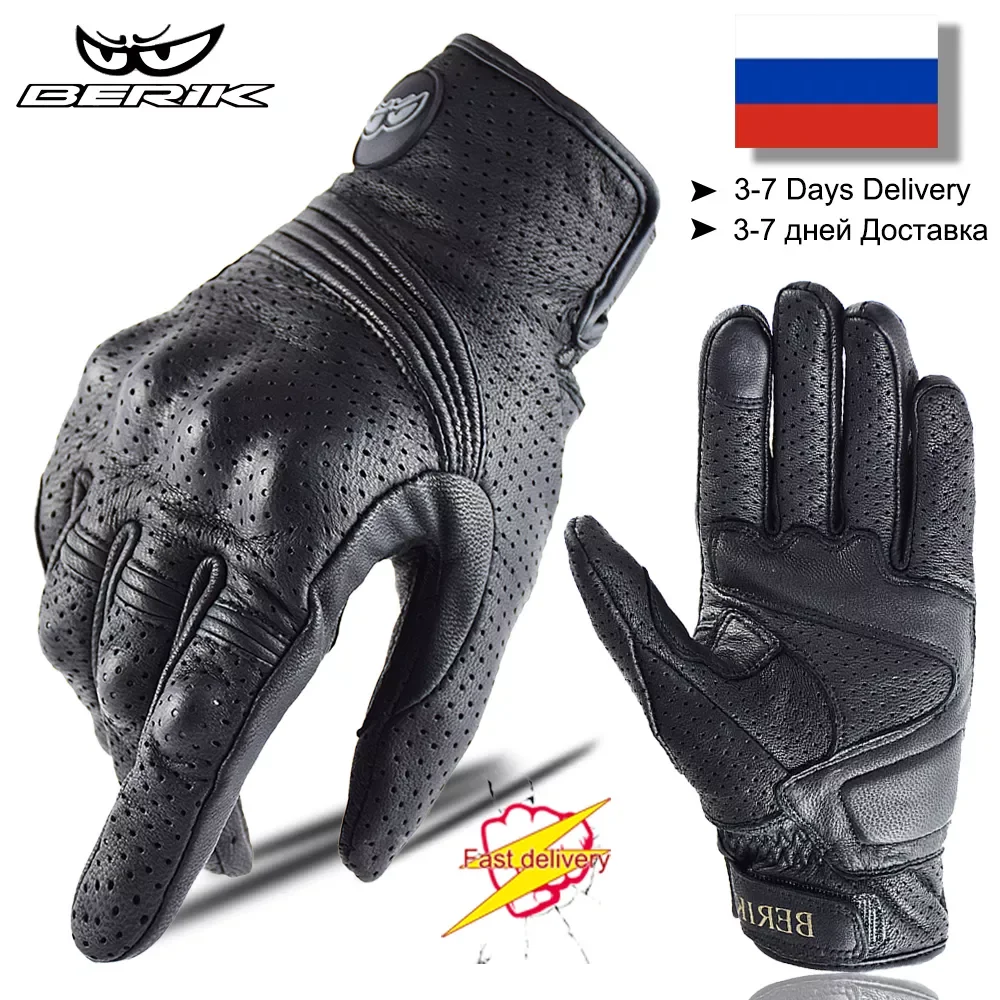 NEW2023 BERIK Vintage Genuine Leather Motorcycle Gloves Black Full Finger Motocross Biker Glove Guantes Moto Men Windproof Glove
NEW2023 BERIK Vintage Genuine Leather Motorcycle Gloves Black Full Finger Motocross Biker Glove Guantes Moto Men Windproof Glove