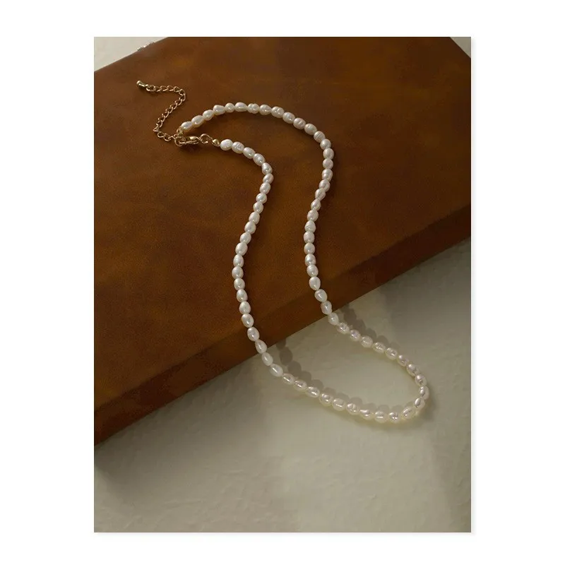 Minar French Retro Genuine Pearl Chokers Necklace for Women Ladies Irregular Freshwater Pearl Beaded Necklace Jewelry Gifts
Minar French Retro Genuine Pearl Chokers Necklace for Women Ladies Irregular Freshwater Pearl Beaded Necklace Jewelry Gifts