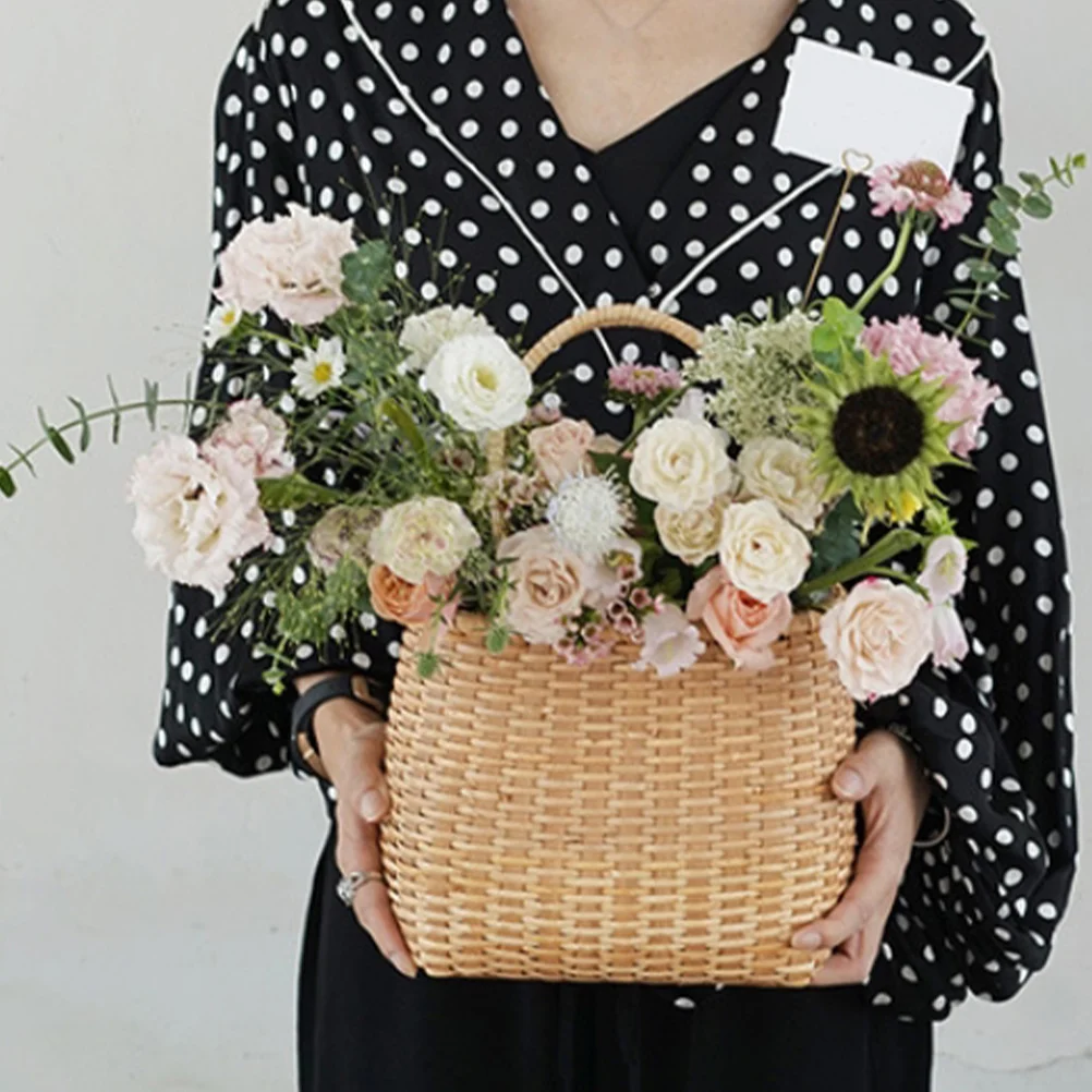 Rattan Storage Basket Wooden Flower Multi-purpose Wedding Arrangement Supply Gift Wrap Woven Holder Multipurpose
Rattan Storage Basket Wooden Flower Multi-purpose Wedding Arrangement Supply Gift Wrap Woven Holder Multipurpose