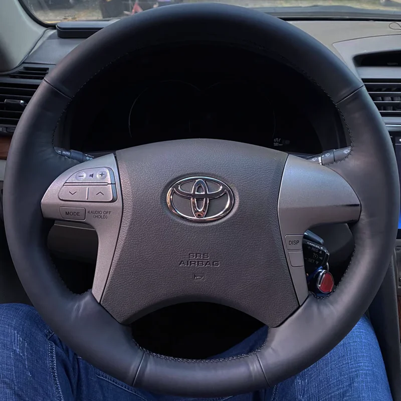 Custom Car Steering Wheel Cover Genuine Leather 100% Fit For Toyota Highlander Toyota Camry 2007-2011 Auto Interior Accessories
Custom Car Steering Wheel Cover Genuine Leather 100% Fit For Toyota Highlander Toyota Camry 2007-2011 Auto Interior Accessories