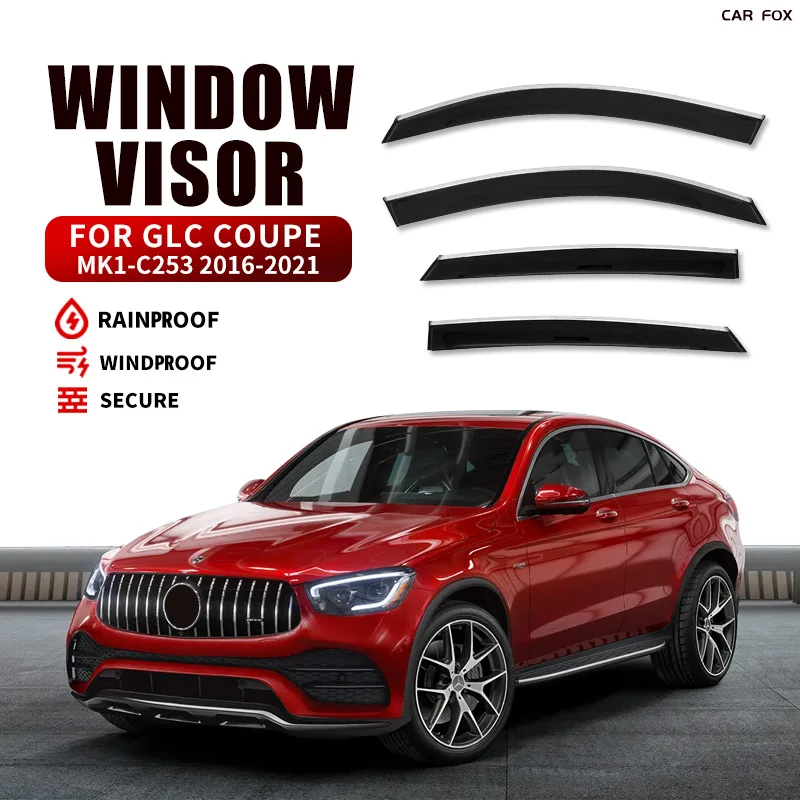 4 шт., дефлектор стекла для Mercedes-Benz GLC Coupe X253 C253 2016-2019-2023
4 шт., дефлектор стекла для Mercedes-Benz GLC Coupe X253 C253 2016-2019-2023