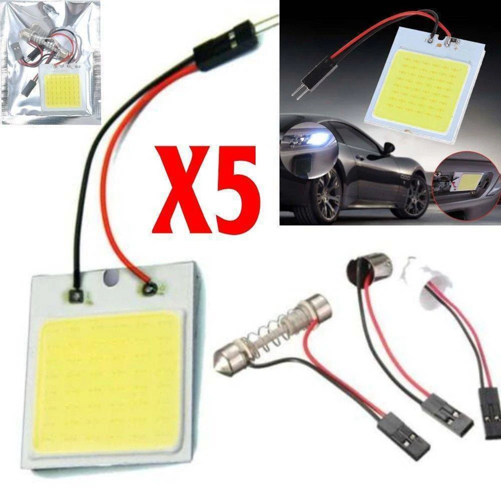 Car Interior COB LED Panel Lights Panel White Light Dome Lamp Durable Lightweight 12V 18 LED Chips 48 SMD Cob Led
Car Interior COB LED Panel Lights Panel White Light Dome Lamp Durable Lightweight 12V 18 LED Chips 48 SMD Cob Led