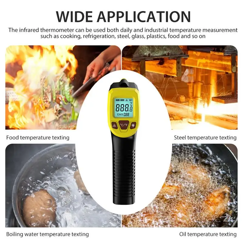 Инфракрасный термометр Безопасный Цифровой температурный тестер
Инфракрасный термометр Безопасный Цифровой температурный тестер