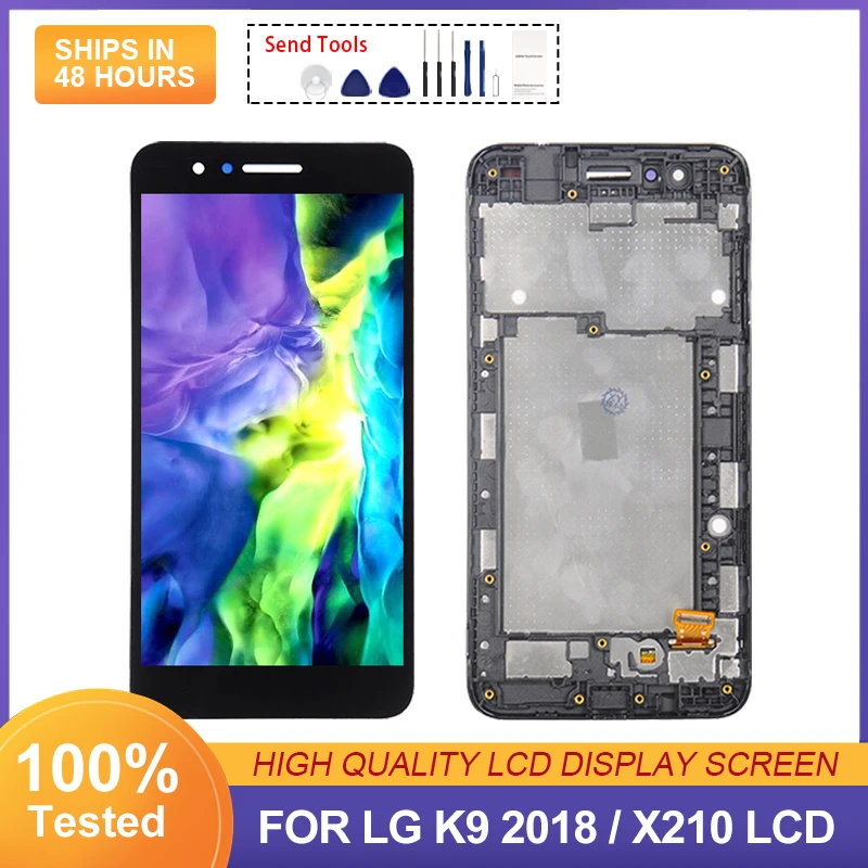 1Pcs 5.0 Inch X210 Display For LG K9 2018 Lcd Touch Screen Panel Digitizer X2 X210HM X210K Assembly Free Shipping With Tools
1Pcs 5.0 Inch X210 Display For LG K9 2018 Lcd Touch Screen Panel Digitizer X2 X210HM X210K Assembly Free Shipping With Tools