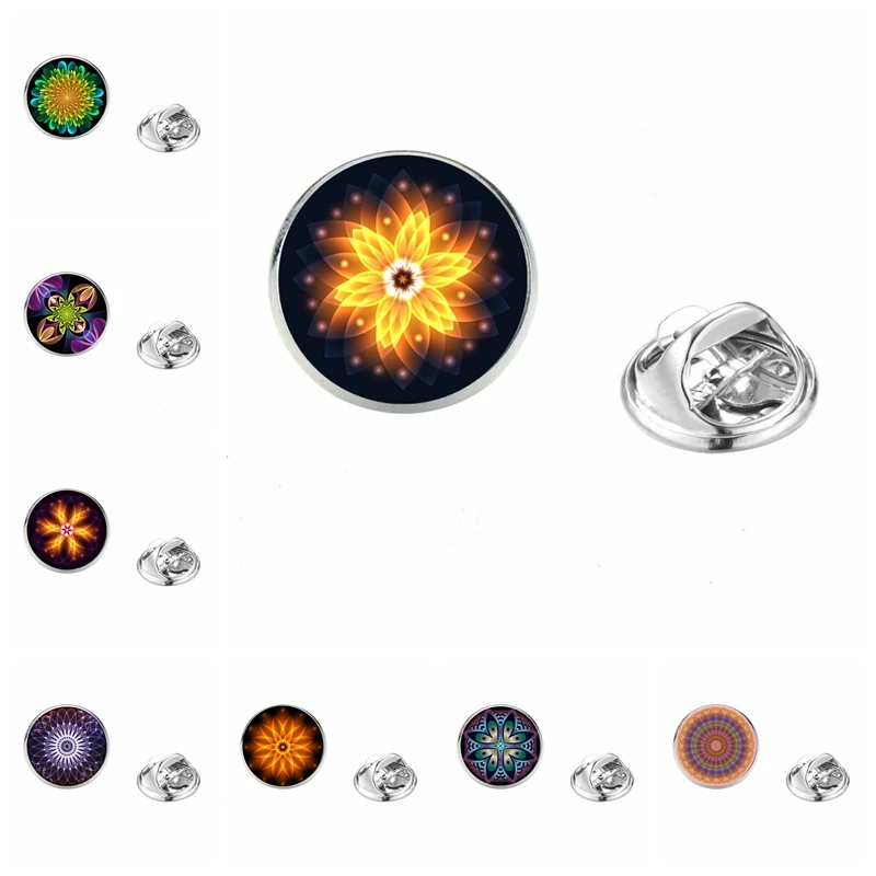 Fashion Classic Mandala Pattern 20mm Glass Cabochon Spur Brooch Kaleidoscope Series Brooch Gift Jewelry for Men and Women
Fashion Classic Mandala Pattern 20mm Glass Cabochon Spur Brooch Kaleidoscope Series Brooch Gift Jewelry for Men and Women