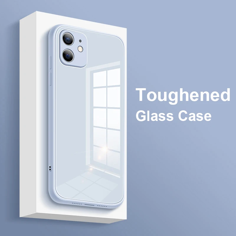 Soft Silicone Frame Phone Case For iPhone 13 12 Mini 11 Pro XS Max SE 2020 XR X 8 7 6s 6 Plus Toughened Glass Back Cover
Soft Silicone Frame Phone Case For iPhone 13 12 Mini 11 Pro XS Max SE 2020 XR X 8 7 6s 6 Plus Toughened Glass Back Cover