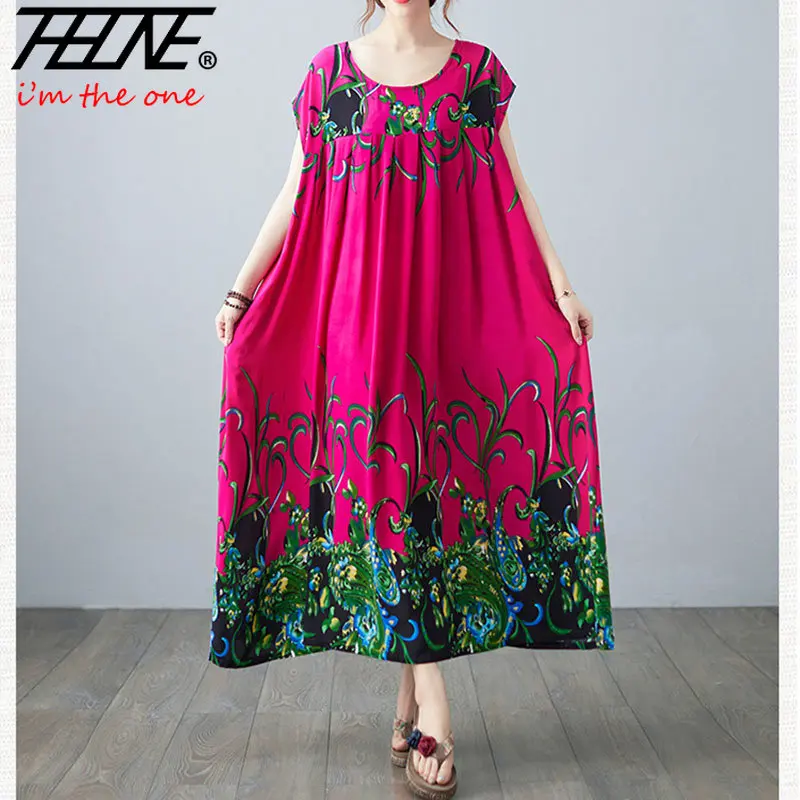 Vestido Feminino Oversized Summer Dress Women Floral Vintage Korea Robe Casual Loose Print Cotton Long Dresses Ropa De Mujer
Vestido Feminino Oversized Summer Dress Women Floral Vintage Korea Robe Casual Loose Print Cotton Long Dresses Ropa De Mujer