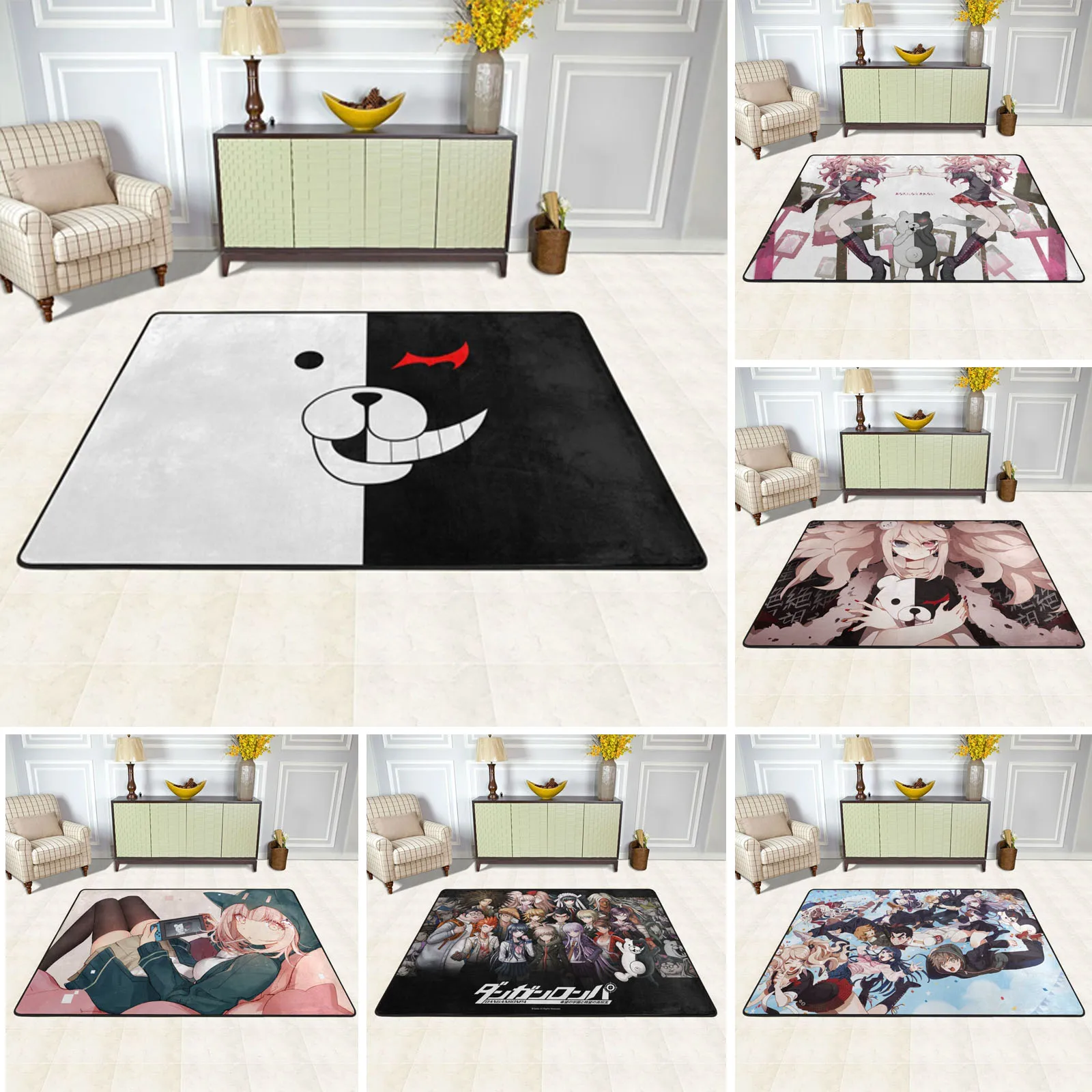 Аниме Danganronpa Monokuma Нескользящие коврики, коврики для спальни, коврик для ванной, плюшевые роскошные пушистые мягкие украшения для гостиной
Аниме Danganronpa Monokuma Нескользящие коврики, коврики для спальни, коврик для ванной, плюшевые роскошные пушистые мягкие украшения для гостиной