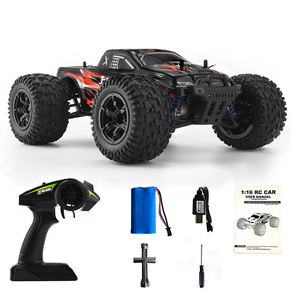 New 1:16 Full Scale 2.4g Remote Control Car Four-wheel Drive High-speed Off-road Vehicle Big-foot Rc Racing Car Toy Free Shiping
New 1:16 Full Scale 2.4g Remote Control Car Four-wheel Drive High-speed Off-road Vehicle Big-foot Rc Racing Car Toy Free Shiping