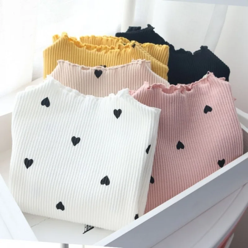 Cute girlsT-shirt winter baby O-neck loveT-shirt girls long-sleeved bottoming shirt cotton children's long-sleevedT-shirt5colors 
Cute girlsT-shirt winter baby O-neck loveT-shirt girls long-sleeved bottoming shirt cotton children's long-sleevedT-shirt5colors