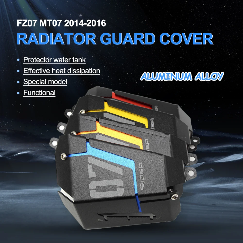 For Yamaha MT-07 MT 07 FZ07 MT07 2014 2015 2016 Motorcycle Aluminum Radiator Grille Cover Water Tank Radiator Guard Protection
For Yamaha MT-07 MT 07 FZ07 MT07 2014 2015 2016 Motorcycle Aluminum Radiator Grille Cover Water Tank Radiator Guard Protection