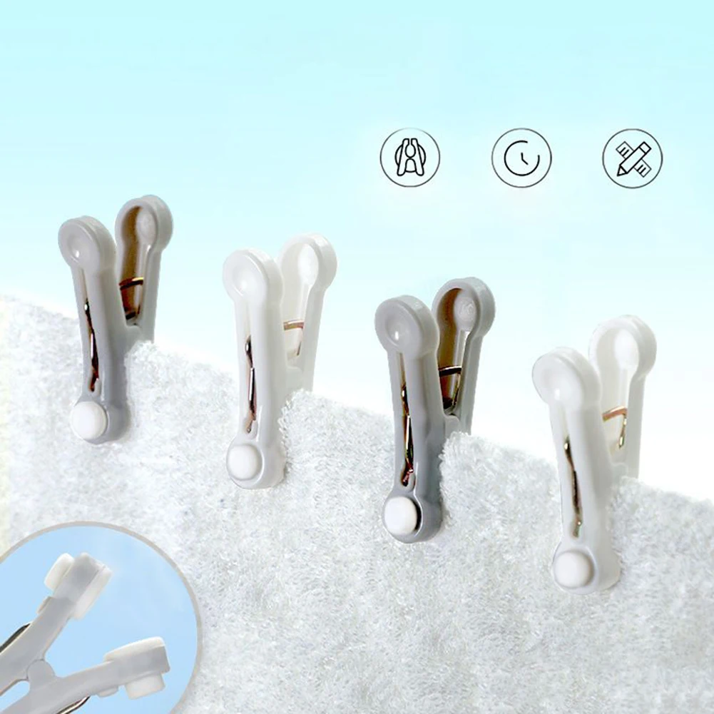 4Pcs Large Size Laundry Clothes Pins Beach Towel Clamp Plastic White Clothes Pegs Bed Sheet Clips Drying Racks Retaining Clip
4Pcs Large Size Laundry Clothes Pins Beach Towel Clamp Plastic White Clothes Pegs Bed Sheet Clips Drying Racks Retaining Clip