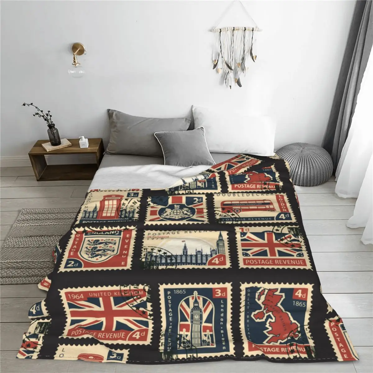 British Flag UK Stamps Map Britain Symbols Blankets Flannel Vintage Warm Throw Blankets for Home Restaurant Spring/Autumn
British Flag UK Stamps Map Britain Symbols Blankets Flannel Vintage Warm Throw Blankets for Home Restaurant Spring/Autumn