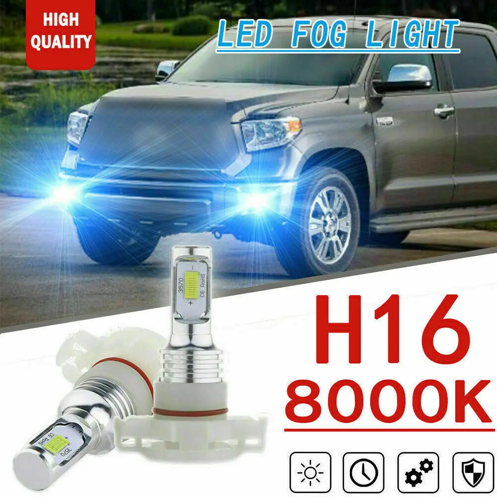 2x H16 5202 LED Fog Light Bulbs Ice blue For Toyota Tundra 2019-2020 RAV4 2006-2015 CHR/C-HR/CH-R 2018 2019
2x H16 5202 LED Fog Light Bulbs Ice blue For Toyota Tundra 2019-2020 RAV4 2006-2015 CHR/C-HR/CH-R 2018 2019