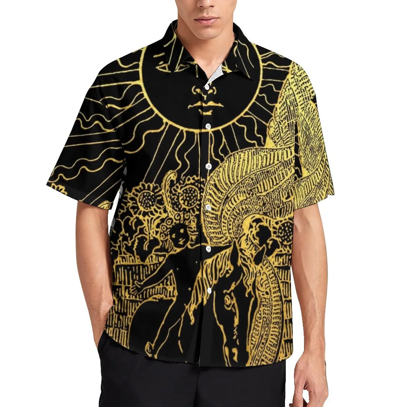 The Sun Beach Shirt Floral Tarot Print Hawaiian Casual Shirts Male Funny Blouses Short Sleeve Design Top Plus Size
The Sun Beach Shirt Floral Tarot Print Hawaiian Casual Shirts Male Funny Blouses Short Sleeve Design Top Plus Size