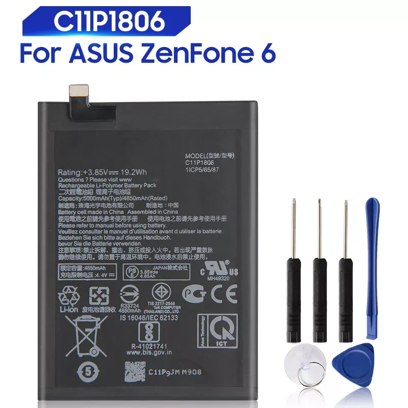 2023New Original Replacement Battery For ASUS ZenFone 6 ZS630KL I01WD C11P1806 Genuine Battery 5000mAh
2023New Original Replacement Battery For ASUS ZenFone 6 ZS630KL I01WD C11P1806 Genuine Battery 5000mAh