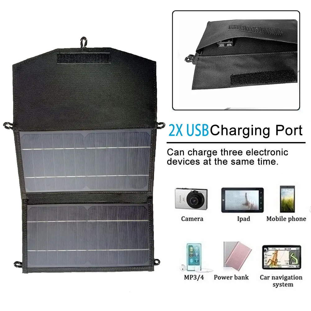Solar Cell 15W Foldable Charging Board Outdoor Power Portable Mobile Phone Photovoltaic Monocrystalline 2 Fold Solar Panel Bag
Solar Cell 15W Foldable Charging Board Outdoor Power Portable Mobile Phone Photovoltaic Monocrystalline 2 Fold Solar Panel Bag