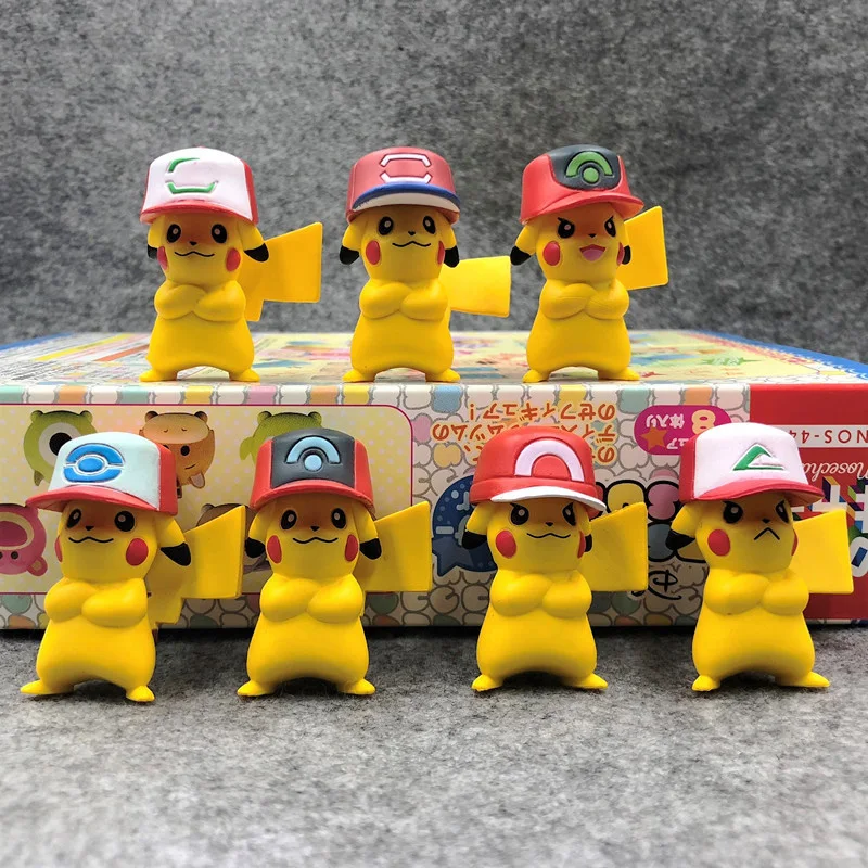 7PCS/Set Anime Pokemon Elf Doll Figure Pikachu Wear Ash Ketchum Hat Action Figure Collection Model Toy Children's Birthday Gifts
7PCS/Set Anime Pokemon Elf Doll Figure Pikachu Wear Ash Ketchum Hat Action Figure Collection Model Toy Children's Birthday Gifts
