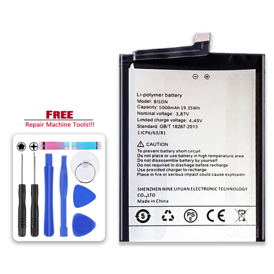 Replacement Battery for UMI Umidigi BISON BISON GT 6.67 Inch Mobile Phone Batteria
Replacement Battery for UMI Umidigi BISON BISON GT 6.67 Inch Mobile Phone Batteria