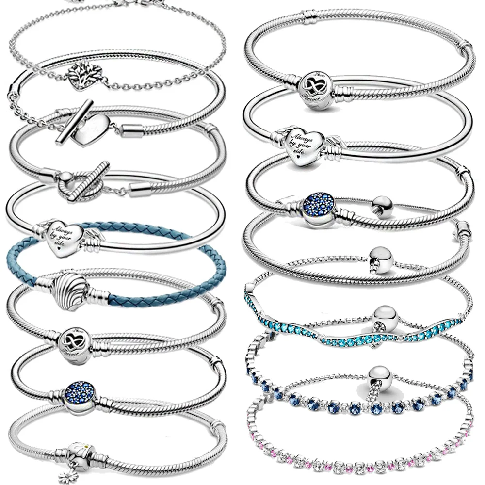 New 925 Sterling Silver Charm Bracelet Rose Golden Color Daisy Flower Barrel Clasp Snake Chain Sliding Bangle Women Jewelry
New 925 Sterling Silver Charm Bracelet Rose Golden Color Daisy Flower Barrel Clasp Snake Chain Sliding Bangle Women Jewelry
