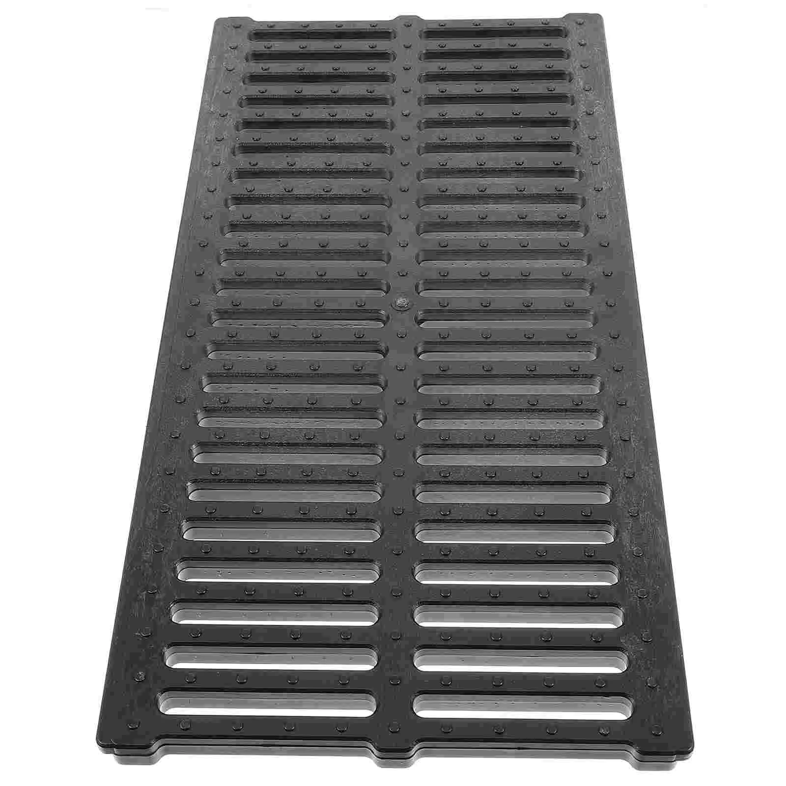 

Outdoor Sewer Cover Plastic Trench Cover Replaceable Trench Grate Sewer Accessory