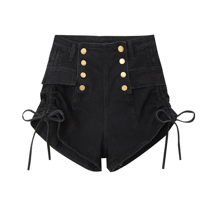 Drawstring Lace Up Denim Shorts Women's Design Sense Of Minority 2022 New Slim High Waist Hot Pants Jean Shorts Women Summer
Drawstring Lace Up Denim Shorts Women's Design Sense Of Minority 2022 New Slim High Waist Hot Pants Jean Shorts Women Summer