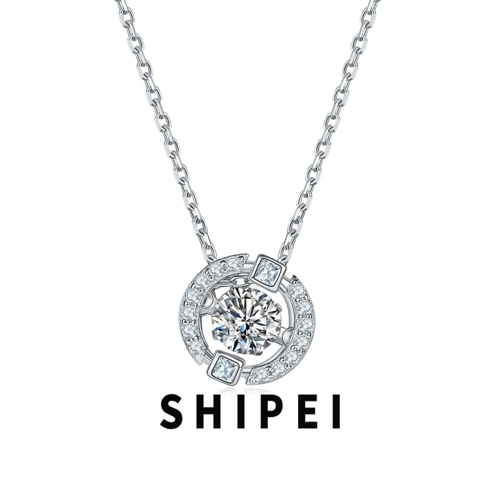 SHIPEI 0.5CT Round D Moissanite Diamond Gemstone Fine Jewelry Fashion 100% 925 Sterling Silver Pendant Necklace Gift Wholesale
SHIPEI 0.5CT Round D Moissanite Diamond Gemstone Fine Jewelry Fashion 100% 925 Sterling Silver Pendant Necklace Gift Wholesale