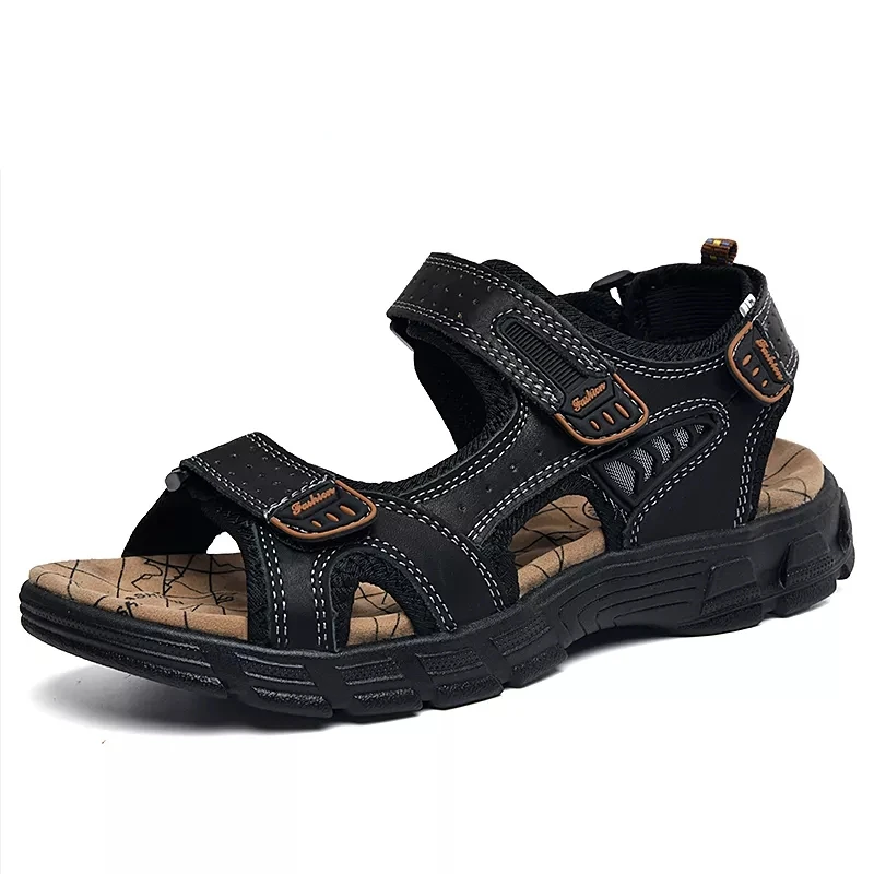 Brand Classic Mens Sandals Summer Genuine Leather Sandals Men Outdoor Casual Lightweight Sandal Fashion Men Sneakers Size 38-46
Brand Classic Mens Sandals Summer Genuine Leather Sandals Men Outdoor Casual Lightweight Sandal Fashion Men Sneakers Size 38-46