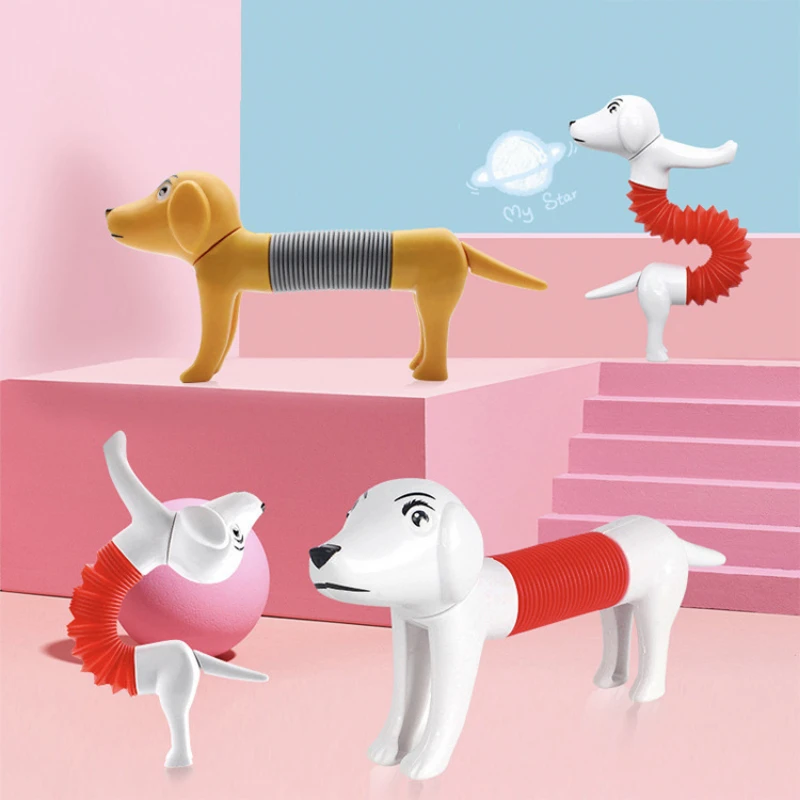 2pcs/4pcs Dog Retractable Tube Plastic Antistress Toy DIY Stretchable Tretchable Spring Dog Squeeze Hand Fidget Toy for Gift
2pcs/4pcs Dog Retractable Tube Plastic Antistress Toy DIY Stretchable Tretchable Spring Dog Squeeze Hand Fidget Toy for Gift