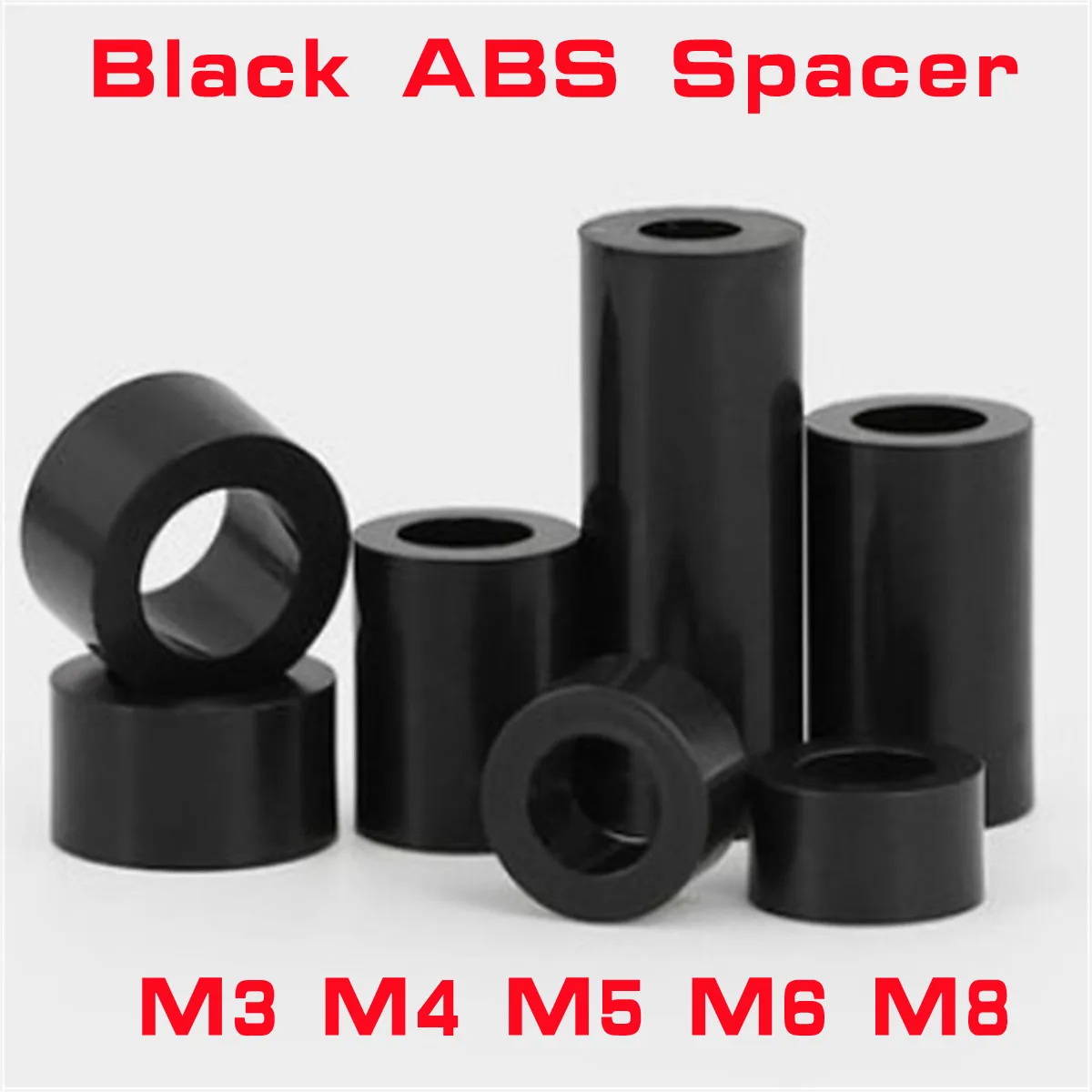 20/ 50pcs m2.5 M3 M4 M5 M6 M8 M10 Black ABS Non-Threaded Hollowed Nylon Spacer Round Hollow Standoff Washer PCB Board Screw
20/ 50pcs m2.5 M3 M4 M5 M6 M8 M10 Black ABS Non-Threaded Hollowed Nylon Spacer Round Hollow Standoff Washer PCB Board Screw