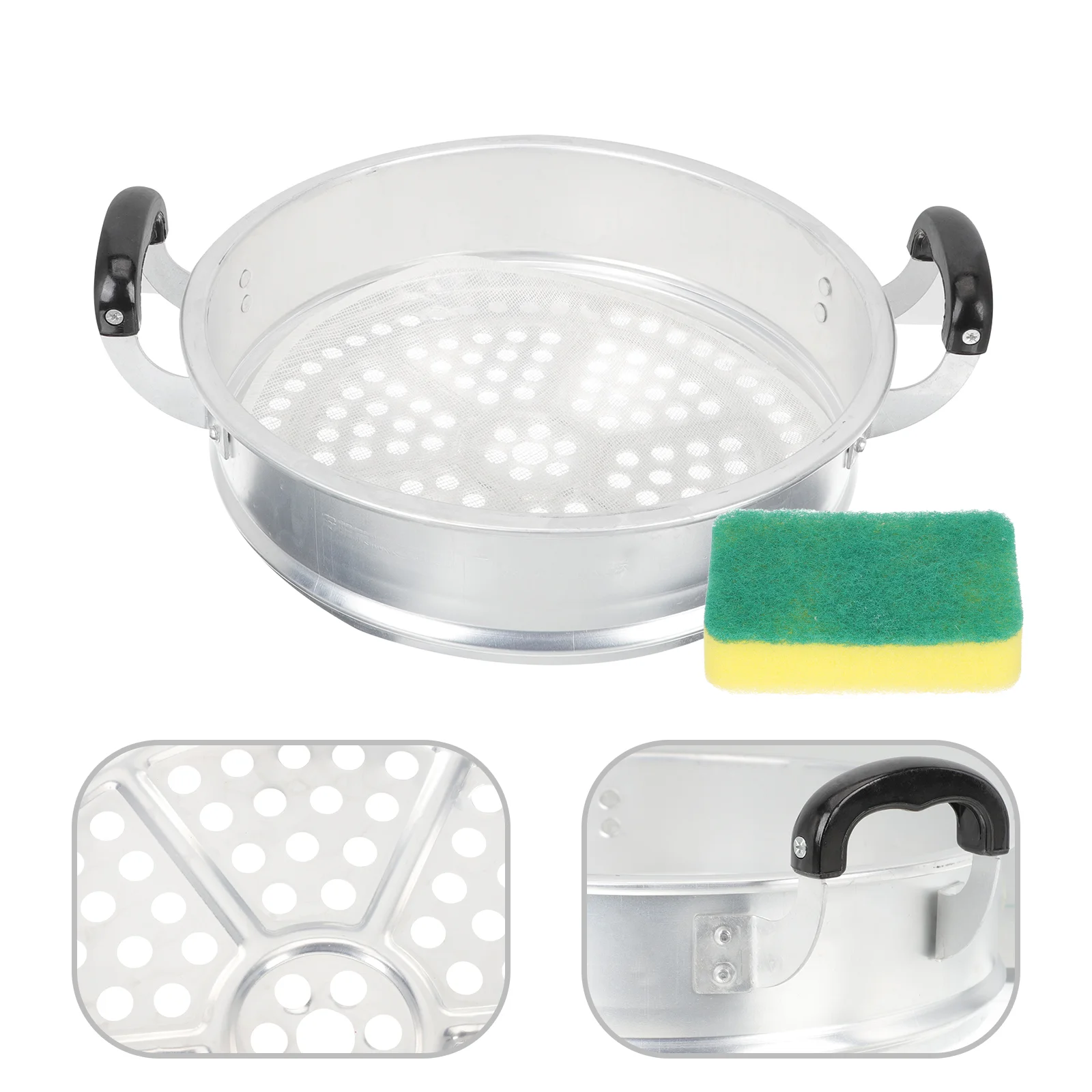 Steamer Basketrack Press Sandwich Aluminum Vegetable Dumpling Meatsteaming Sum Dim Strainer Kitchen Seafood Pot Grill
Steamer Basketrack Press Sandwich Aluminum Vegetable Dumpling Meatsteaming Sum Dim Strainer Kitchen Seafood Pot Grill